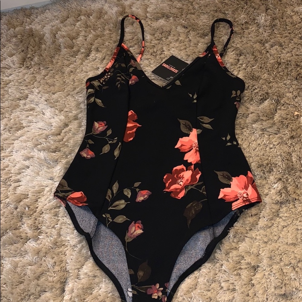 Floral body suit
